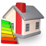 Casita con diagrama de grados de eficiencia energética